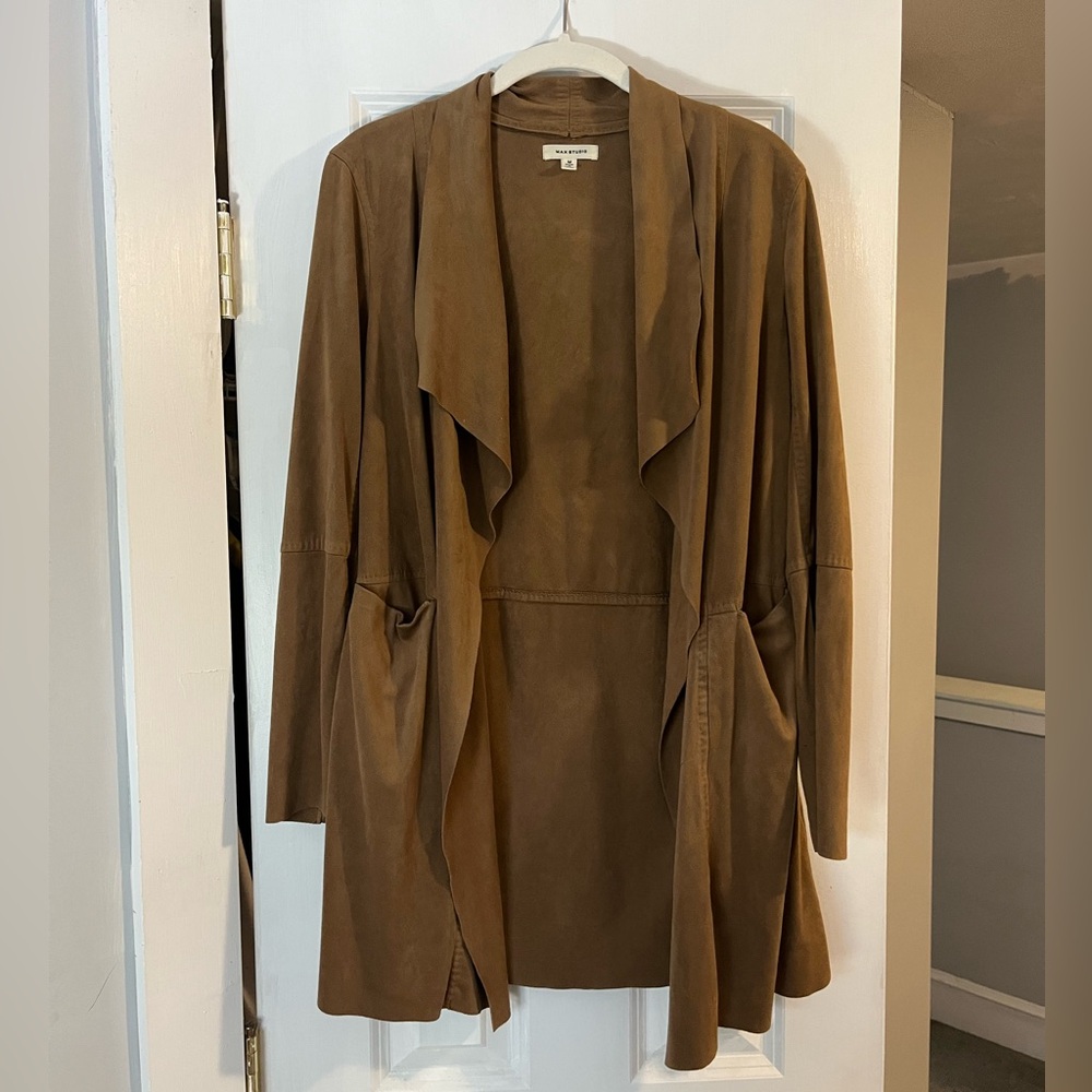 Faux Suede Jacket/Cardigan